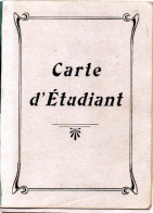 ECOLE DES ARTS ET METIERS D'ANGERS  1903 CARTE D'ETUDIANT PROMOTION 121 124 - Diplomas Y Calificaciones Escolares