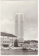 Jena, DDR: TRABANT 601, UNIVERSAL, SKODA 1000MB, IFA F8, WARTBURG 353 - Universitäts-Hochhaus - Voitures De Tourisme