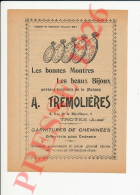 Publicité 1926 Montres Trémolières (Horlogerie-Bijouterie) Troyes 250/42 - Non Classés