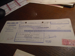1963- ISERE ( Grenoble)   Pour AVEYRON( Decazeville) Lettre De Change Avec TP/ FISCAL  N° 349 +3 Photos - Lettres & Documents