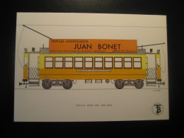 Tranvia Serie 500 1926 Advertising JUAN BONET Arbucias Arbucies Gerona Girona Tram Tramway Postcard SPAIN Barcelona TB - Strassenbahnen