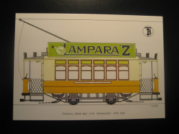 Tranvia Serie 800 Ensanche 1924 Advertising Lampara Z Tram Tramway Postcard SPAIN Barcelona TB - Tramways