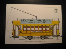 Tranvia IMPERIAL Serie 194/208 1914 Advertising INDUSTRIAL DEFRIES SA SIPEG Tram Tramway Postcard SPAIN Barcelona TB - Strassenbahnen