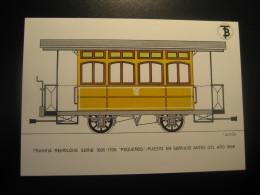 Tranvia Remolque Pequeños Antes 1898 Tram Tramway Postcard SPAIN Barcelona TB - Strassenbahnen