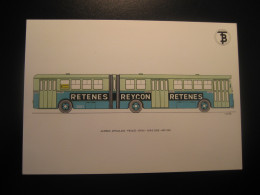 AUTOBUS Articulado PEGASO - JORSA 1967 Advertising RETENES REYCON Bus Coach Autobus Postcard SPAIN Barcelona TB - Buses & Coaches