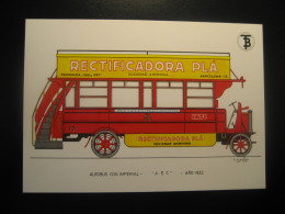 AUTOBUS Imperial 1922 Advertising RECTIFICADORA PLA SA Bus Coach Autobus Postcard SPAIN Barcelona TB - Buses & Coaches