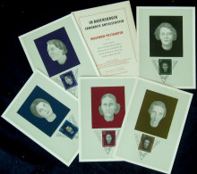 DDR 1959 Serie #715-19 "In Ravensbrück Ermordete Antifaschisten " 5x Verschiedene Maximumkarten In Original-Mappe/Folder - Cartoline Maximum