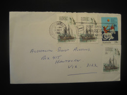 ROCKHAMPTON 1984 R. Y. Penola Ship Cancel Cover AAT Australian Antarctic Territory Antarctics Antarctica Australia - Briefe U. Dokumente