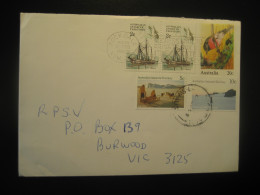 ROCKDALE 1989 R. Y. Penola Ship Cancel Cover AAT Australian Antarctic Territory Antarctics Antarctica Australia - Storia Postale