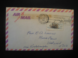 TOOWOMBA 1982 S. Y. Fram Ship Ships Cancel Cover AAT Australian Antarctic Territory Antarctics Antarctica Australia - Ships