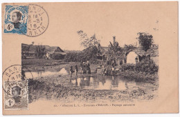 1916 Indochine Picture Postcard From HANOI To PARIS - Lettres & Documents