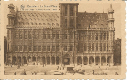 PC37728 Bruxelles. La Grand Place. Cote Sud Ouest. L Hotel De Ville. Detail. Ern - World