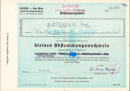 Kleinen Abstammungsnachweis 1941 A2403N - Diplomas Y Calificaciones Escolares