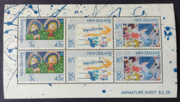 NEW ZEALAND 1986 - Child Drawings, Health Charity, Miniature Sheet, Fine Used - Gebruikt