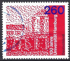 Germania 2019 Centenary Of The University Of Hamburg Fu - Oblitérés