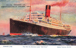 TRANSPORTS - Bateau - Cunard Line - The New Oil-burning Liner "Scythia"- Colorisé - Carte Postale Ancienne - Andere & Zonder Classificatie