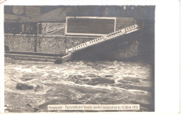 FR66 PERPIGNAN - Carte Photo Inondations Du 26 Octobre 1915 - Passerelle De L'Apollo - Belle - Perpignan