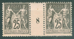 France  Yvert  97 En Paire Millésimé  1898  * / * *  TB    - Millesimi