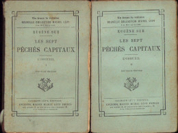 Les Sept Péchés Capitaux L’orgueil Par Eugen Sue 1887 Tome I+II C4121N - Livres Anciens