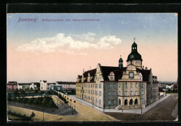AK Bamberg, Wilhelmplatz Mit Ober-Postdirektion  - Bamberg