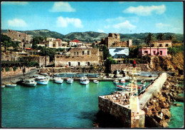 LEBANON - BYBLOS - THE PHOENICIAN HARBOUR AND THE CRUSADERS' CASTLE - MAILED CARD - I - Líbano
