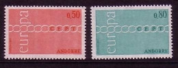 FRANZÖSISCH ANDORRA MI-NR. 232-233 POSTFRISCH(MINT) EUROPA 1971 KETTE - Neufs