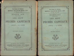 Les Sept Péchés Capitaux L’envie La Colére Par Eugen Sue 1885 Tome I + II C4118N - Livres Anciens