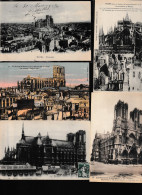 N  42 Lot 100 CPA Différentes De La Cathédrale De Reims - Monuments