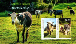 Norfolk Island ASC 1282MS 2020 Norfolk Blue Cow, Mini Sheet,mint Never Hinged - Norfolkinsel