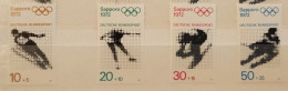 Germany - Olympia Olimpiques Olympic Games - Sapporo '72 - Einzelmarken Aus Block 6 - MNH** - Hiver 1972: Sapporo