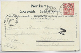 HELVETIA SUISSE 10C WEGGIS 1904 CARTE GRUSS RIGI STAFFEL KULM POUR BATAVIA JAVA - Cartas & Documentos