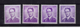 ROI BAUDOUIN ** / MNH   5,00 Fr  Avec   4 Nuances  à  0,89 - Unused Stamps