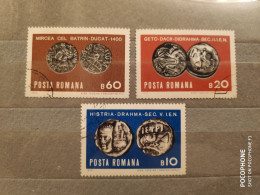 1970	Romania	Coins (F86) - Used Stamps