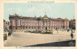 31 - Toulouse - Façade Du Théâtre Du Capitale Et La Place - Animée - Colorisée - Automobiles - CPA - Oblitération Ronde  - Toulouse