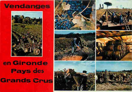 Vignes - Vendanges En Gironde Au Pays Des Grands Crus - Multivues - CPM - Voir Scans Recto-Verso - Weinberge