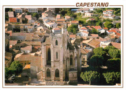 34 - Capestang - La Cathédrale - Vue Aérienne - CPM - Carte Neuve - Voir Scans Recto-Verso - Capestang