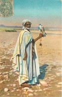 Scènes Et Types - Afrique Du Nord - Fauconnier Arabe - Animée - Colorisée - CPA - Voir Scans Recto-Verso - Afrique