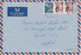 Kenya Air Mail Cover Sent To England 22-9-2009 Topic Stamps - Kenia (1963-...)