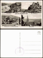 Oberwesel Mehrbild-AK Mit Schönburg, Stiftskirche, Ochsenturm 1960 - Oberwesel