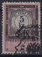 ÖSTERREICH Fiscaux Steuer FÜNF 5 Kr KREUZER STEMPEL MARKE 1888 KAIS KÖN ÖSTERR - Revenue Stamps