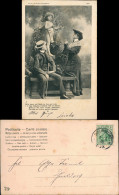 Ansichtskarte  Liebe Liebespaare - Love Mann U. Frau In Armors Liebeshain 1905 - Couples