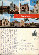 Ansichtskarte Landshut Isarpartie Altstadt Eisenbahnstr MB 1990 - Landshut