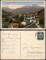 Ansichtskarte Berchtesgaden Panorama Und Straßenpartie 1934 - Berchtesgaden