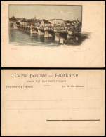 Ansichtskarte Basel Alte Rheinbrücke 1913 - Autres & Non Classés