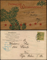 Ansichtskarte  Weihnachten - Christmas, Künstlerkarte Holzimitation 1903 - Otros & Sin Clasificación