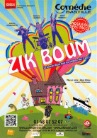 Comedie Bastille ZIK BOOM 21(scan Recto-verso) MB2312 - Advertising