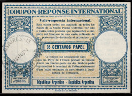 ARGENTINE ARGENTINA  1948, Lo14  35 CENTAVOS International Reply Coupon Reponse Antwortschein Vale Respuesta  IRC IAS O - Ganzsachen