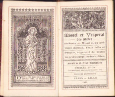 Missel Et Vesperal Conforme Au Missel Et Au Breviaire Romains. Texte Latin Et Francais No126 1911 690SPN - Livres Anciens