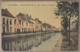 CPA BELGIQUE - DENDERMONDE - Oude Vest Nieuwstraat - Vieux Remparts , Rue Neuve - TB PLAN Coiurs D'eau ANIMATION - Dendermonde