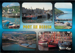 PORT EN BESSIN L Entree Du Port Et Ls Falaises Les Chalutiers A Quai 23(scan Recto-verso) MB2382 - Port-en-Bessin-Huppain